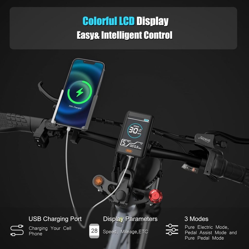 DAMSON Electric Bike for Adult 1000W Ebike 48V 20AH Removable Battery 26X4Fat Tire up to 30MPH 75 Miles Long Range Off Road Beach Mountain Electric Bicycle with Dual Hydraulic Disc Brakes DAMSON Electric Bike for Adult 1000W Ebike 48V 20AH Removable Battery 26X4Fat Tire up to 30MPH 75 Miles Long Range Off Road Beach Mountain Electric Bicycle with Dual Hydraulic Disc Brakes