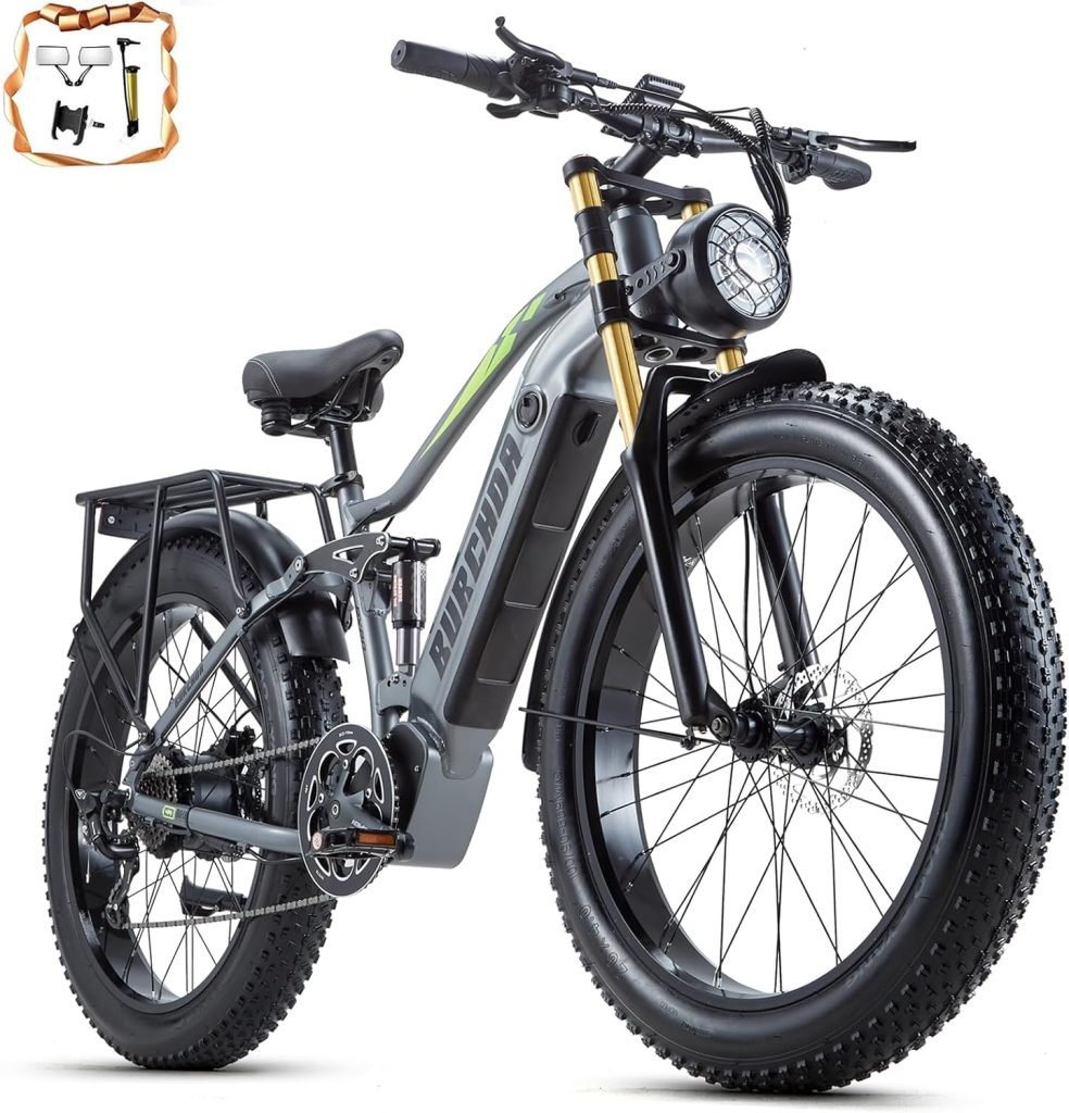 DAMSON Electric Bike for Adult 1000W Ebike 48V 20AH Removable Battery 26X4Fat Tire up to 30MPH 75 Miles Long Range Off Road Beach Mountain Electric Bicycle with Dual Hydraulic Disc Brakes DAMSON Electric Bike for Adult 1000W Ebike 48V 20AH Removable Battery 26X4Fat Tire up to 30MPH 75 Miles Long Range Off Road Beach Mountain Electric Bicycle with Dual Hydraulic Disc Brakes