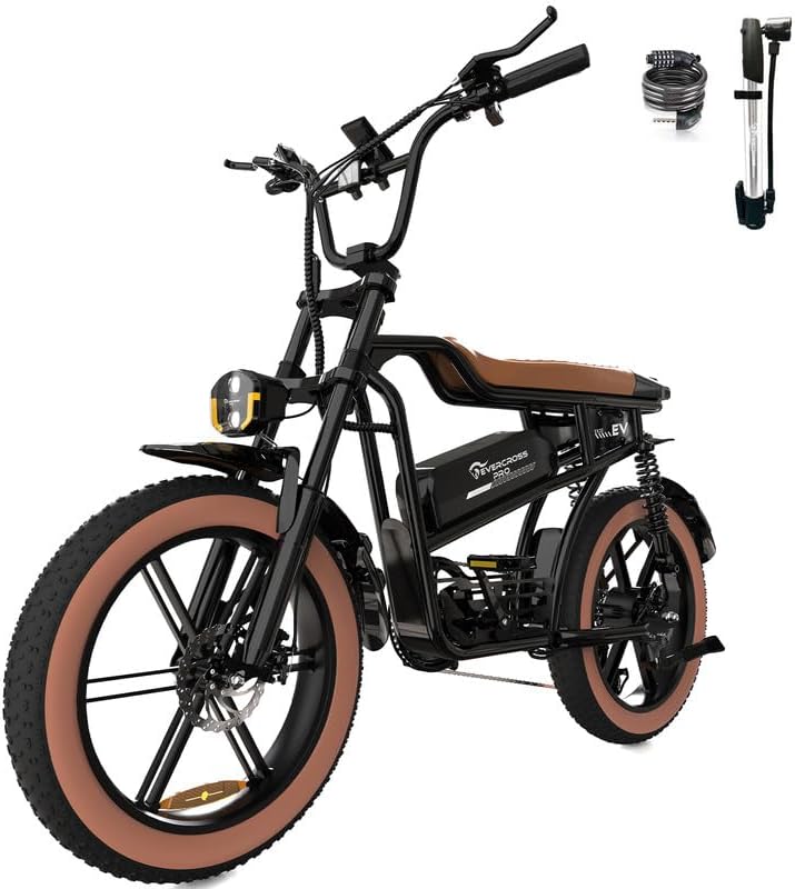 EK30 1000W Electric Bike for Adults, 20 x 4.0 Fat Tire Electric Bicycle, Up to 30MPH  60 Miles, 48V 15AH Removable Battery Ebike, 7-Speed, Mountain Snow Electric Dirt Bike