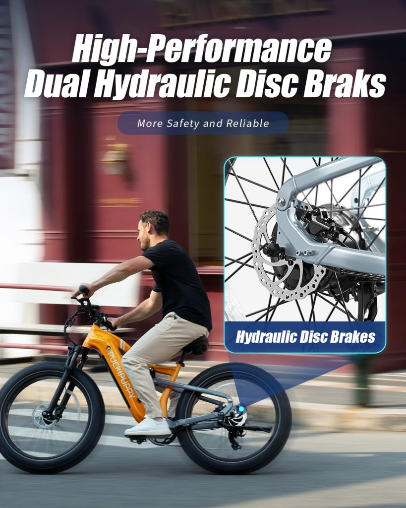 Electric Bike for Adults 1000W, 48V 20AH Samsung Cells Battery Adult Electric Bicycles, 26 Fat Tire Full Suspension Ebike, 30MPH Mountain Beach E Bike, 7 Speed, 80Miles Range, UL Certified