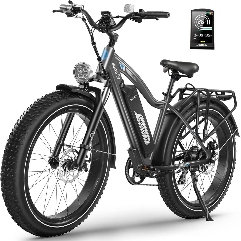 Electric Bike for Adults,Upgraded 48V 20Ah Removable Battery,Peak 1000W Powerful Motor,70Mi Long Range,26x4 Fat Tire,UL Certified 7-Speed