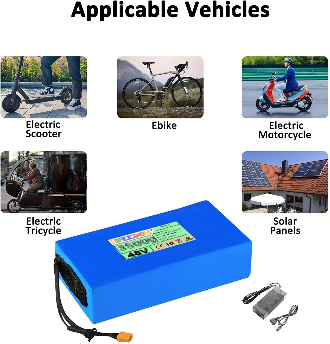 48V 35Ah E-Bike Li-Ion Battery 48 Volt Electric Bike Rechargeable Battery with BMS for 300-2000W Electric Bike Scooter Motor,with Charger 48V 35Ah E-Bike Li-Ion Battery 48 Volt Electric Bike Rechargeable Battery with BMS for 300-2000W Electric Bike Scooter Motor,with Charger