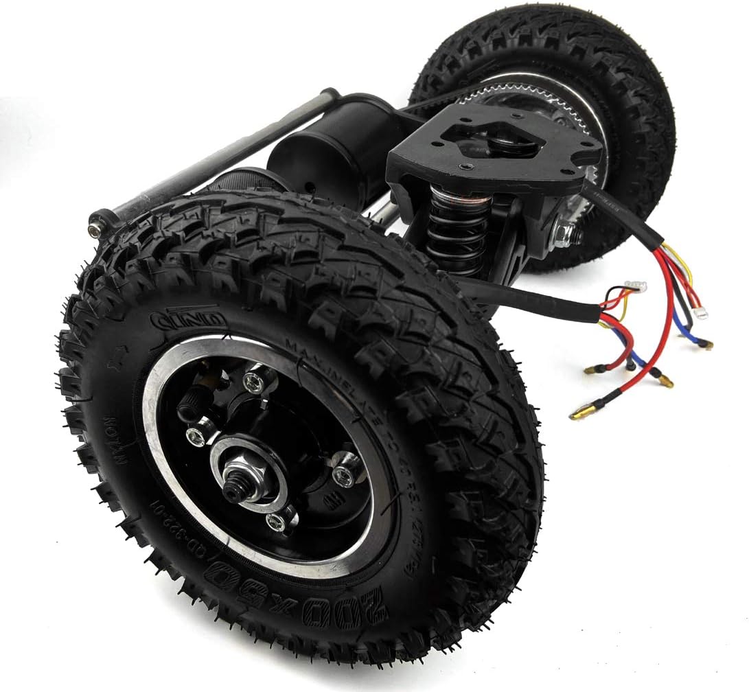 4WD Electric Mountain Skateboard Conversion Kit 4 Wheels Drive Off-Road Skateboard with LCD Display Remote
