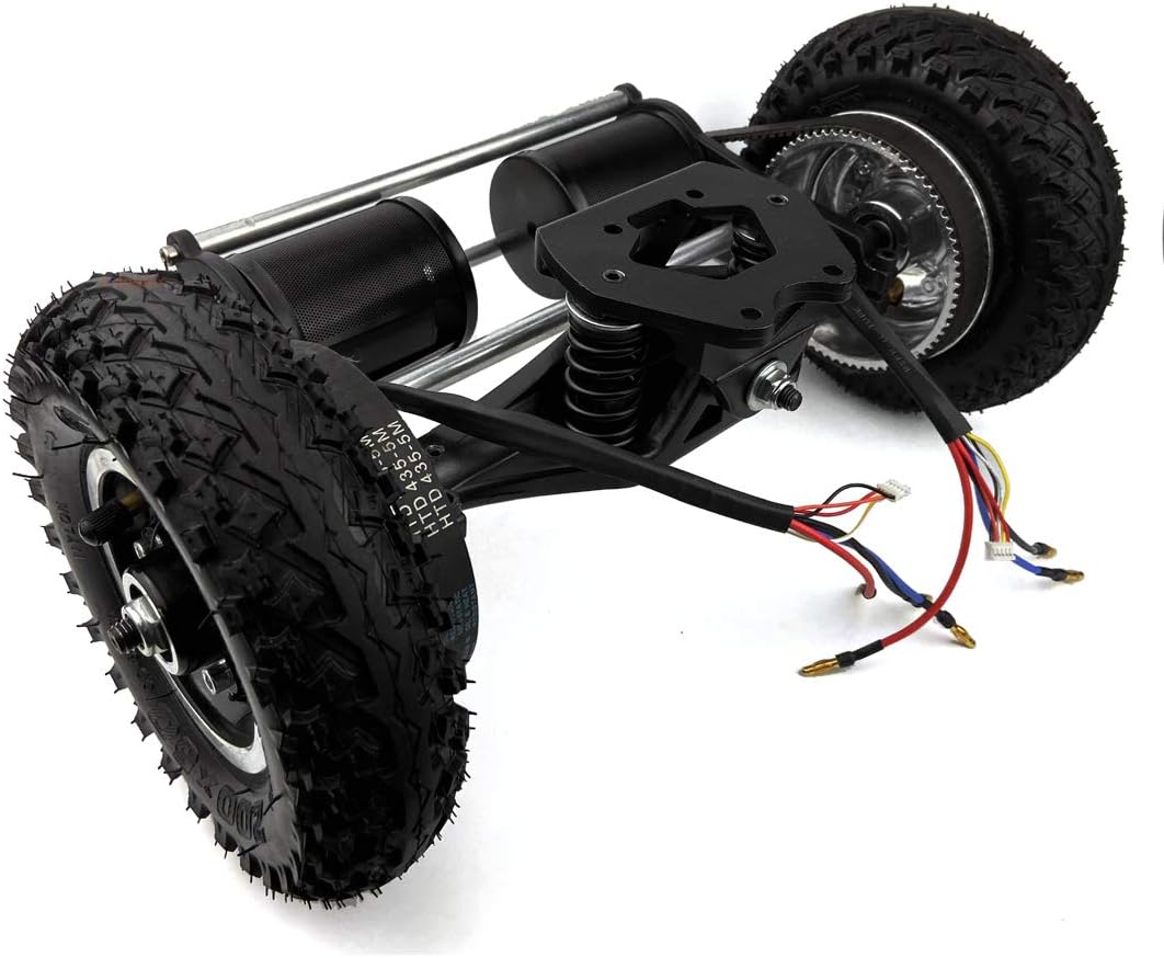 4WD Electric Mountain Skateboard Conversion Kit 4 Wheels Drive Off-Road Skateboard with LCD Display Remote