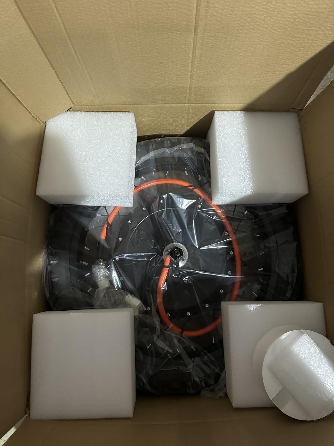 QS V3 273 8KW Peak hub Motor Wheel Mounted with 19-1.85 ”Motorcycle Rim and 2.75-19 offload tire