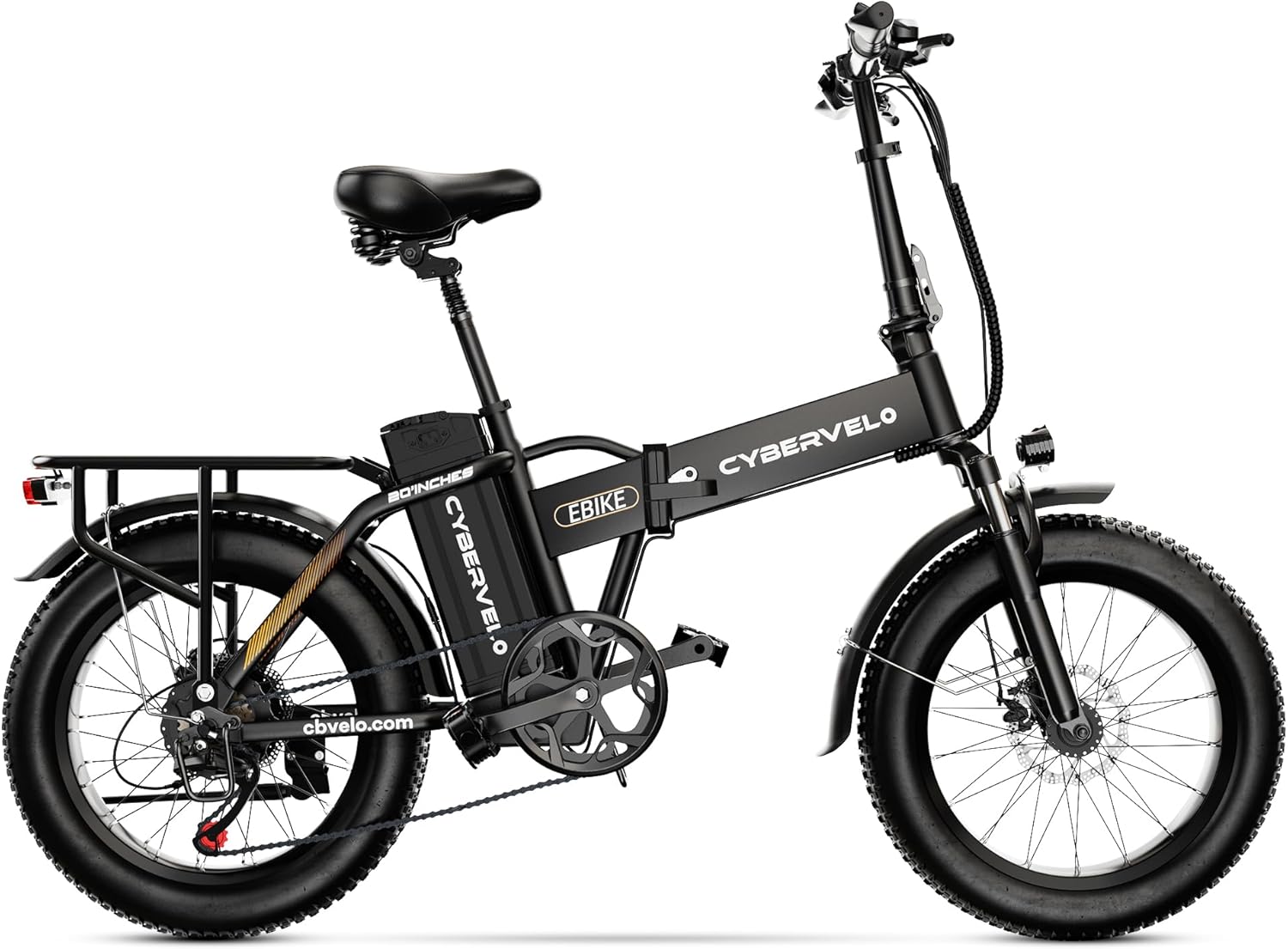 1000W Folding Electric Bike, 48V 20AH Large Removable Battery E Bike, 30+MPH, 80 Miles Max Range, 20 Fat Tire Ebikes for Adults, Adult Electric Bicycles for Long Commutes