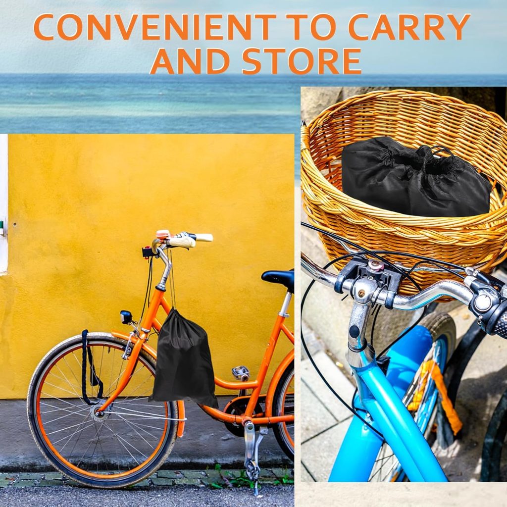 Bike Cover for 1 Bike Outdoor Waterproof, 300D Oxford Heavy Duty Bicycle Cover Rain Dust UV Wind Proof Bike Tarp with Reflective Strips Storage Bag for Mountain Road Electric Bike