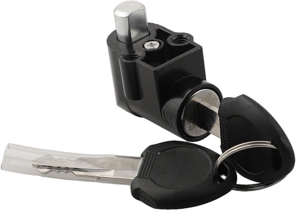 Electric Bike Battery Lock for Super 73 for Polly E-Bike Accessories, Electric Bicycle Ignition On-Off Key Switch, Aluminum Alloy Battery Case Lock, 12Mm /19Mm Fitting Diameter