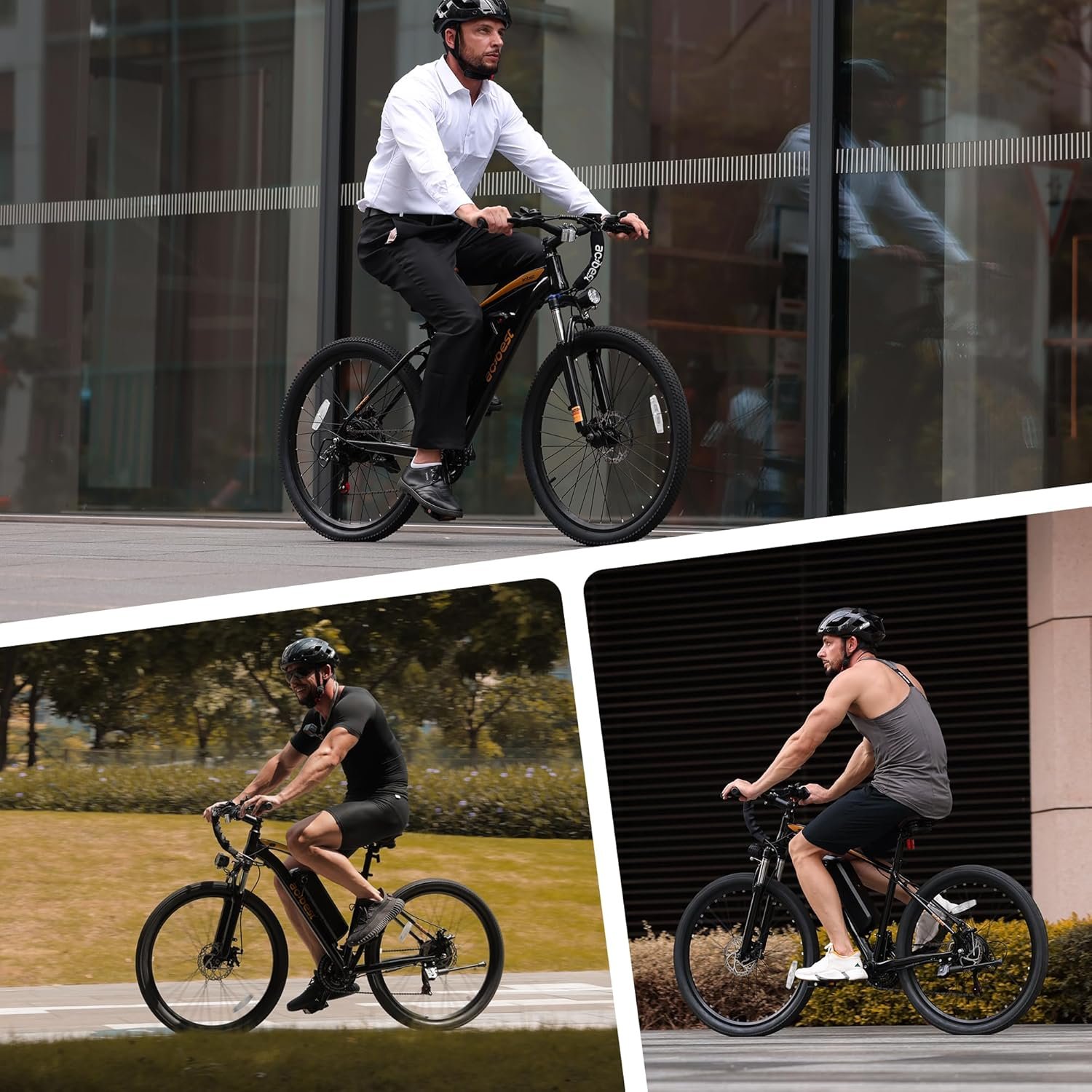 ACTBEST Apex Electric Bike for Adults, 26″ 1000W Peak Electric Mountain Bike, 22MPH Top Speed, Max Range 55+ Miles, 48V Removable Battery, 21-Speed Lightweight E-Bike, Black Classic